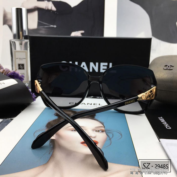 CHANEL香奈兒 2018新款 小香太陽鏡 PC鏡架 遮擋有害光線防輻射 2948S  lly1710